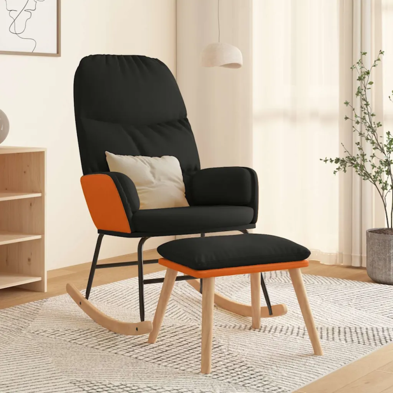 Fauteuil à bascule Richelieu avec repose-pied