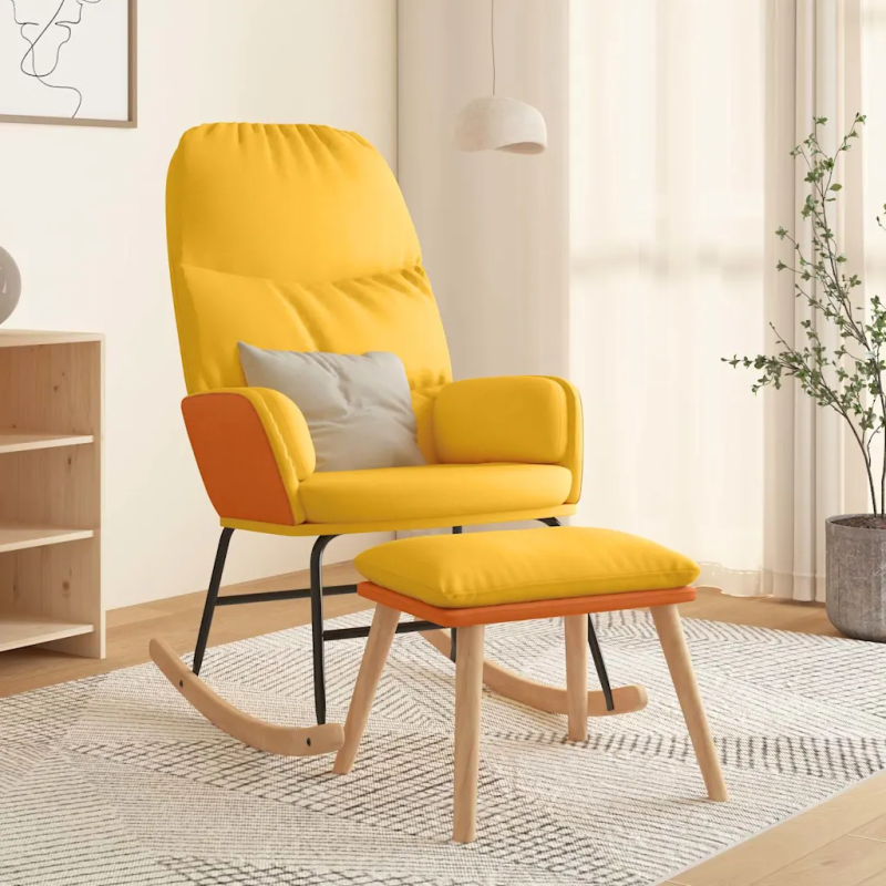 Fauteuil à bascule Richelieu avec repose-pied