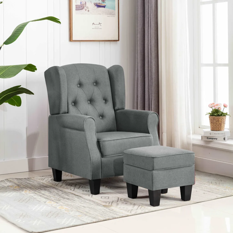 Fauteuil Visconti avec repose-pied