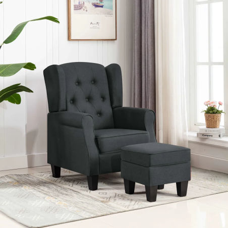 Fauteuil Visconti avec repose-pied