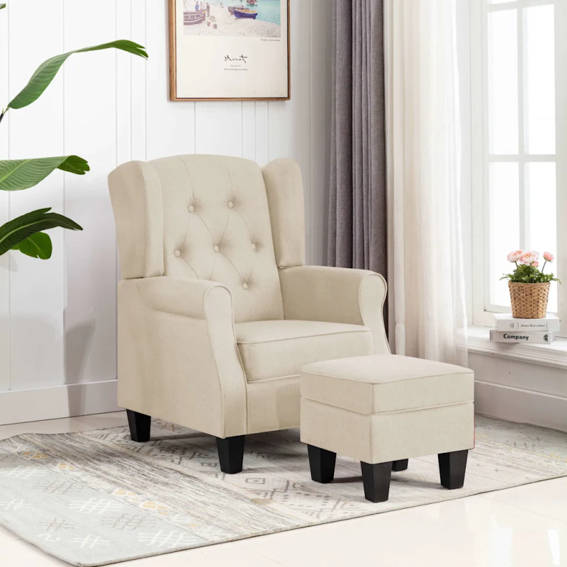 Fauteuil Visconti avec repose-pied