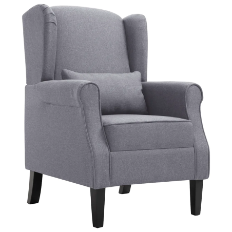 Fauteuil Payenne — Tissu · Gris foncé