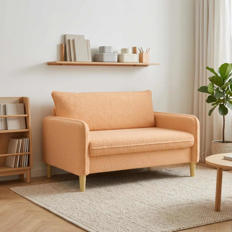 Fauteuil Beaune — Bouclé · Beige