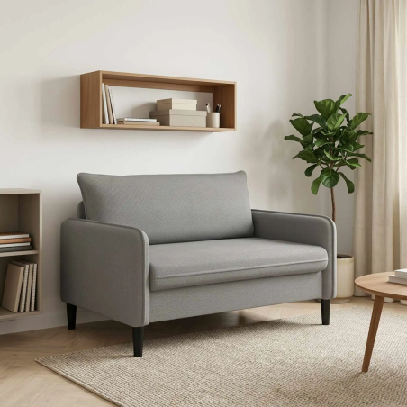 Fauteuil Beaune — Velours · Gris foncé
