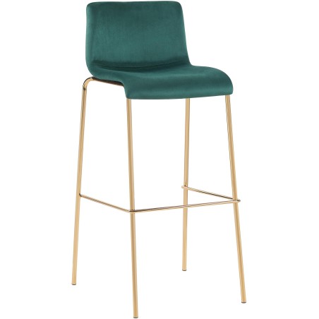 Tabouret de bar Bowery — Velours · Vert