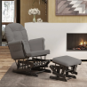 Fauteuil à bascule Cherche-Midi avec repose-pied