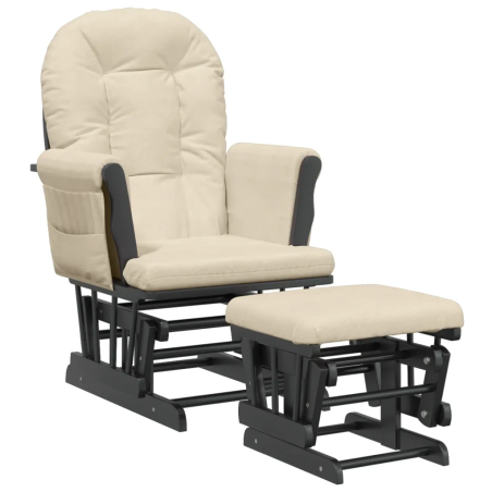 Fauteuil à bascule Cherche-Midi avec repose-pied
