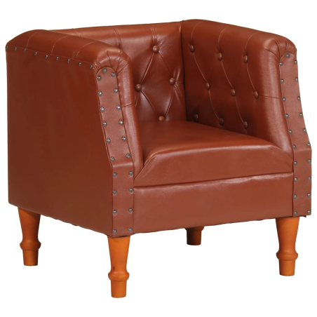 Fauteuil Furstemberg — Cuir · Marron