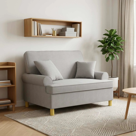Fauteuil Sévigné XL — Tissu · Gris nuage