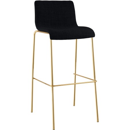 Tabouret de bar Bowery — Tissu · Noir