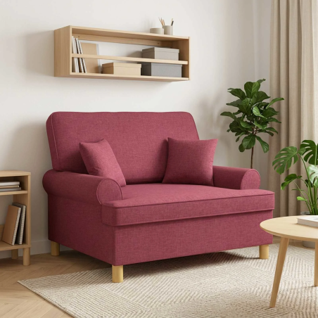 Fauteuil Sévigné XXL — Tissu · Bordeaux