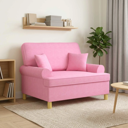 Fauteuil Sévigné XXL — Tissu · Rose