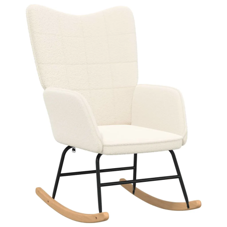 Fauteuil à bascule Verneuil tissu sans repose-pied