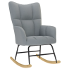 Fauteuil à bascule Verneuil tissu sans repose-pied