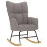 Fauteuil à bascule Verneuil tissu sans repose-pied