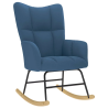 Fauteuil à bascule Verneuil tissu sans repose-pied