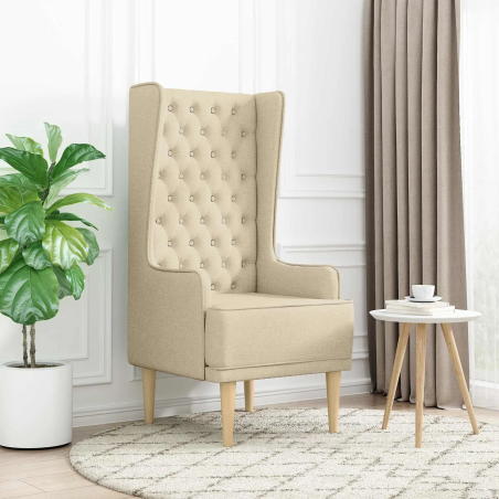Fauteuil Turenne — Tissu · Crème