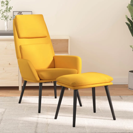 Fauteuil Belleville avec repose-pied