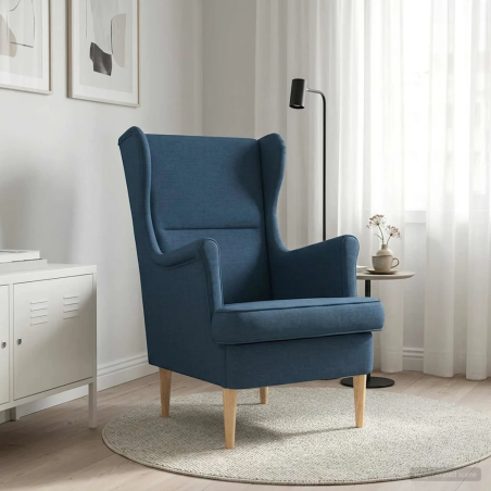 Fauteuil Soufflot — Tissu · Bleu