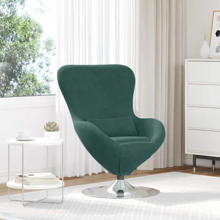 Fauteuil Bonaparte — Velours · Vert foncé
