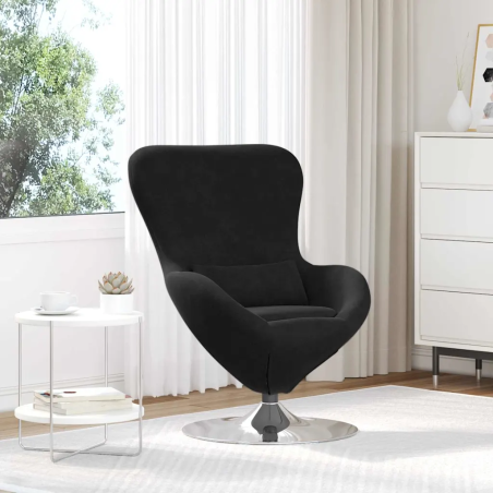 Fauteuil Bonaparte — Velours · Noir