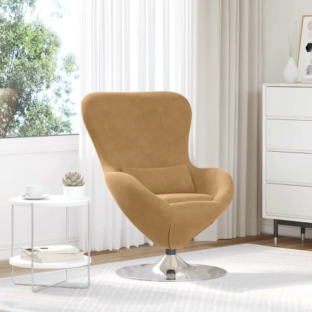 Fauteuil Bonaparte — Velours · Marron