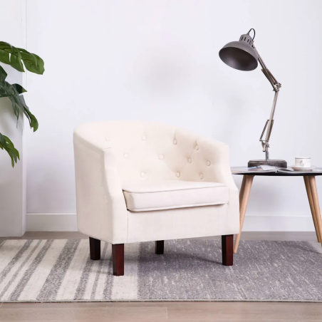 Fauteuil Vertbois — Tissu · Beige