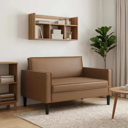 Fauteuil Grenelle XXL — Similicuir · Cappuccino