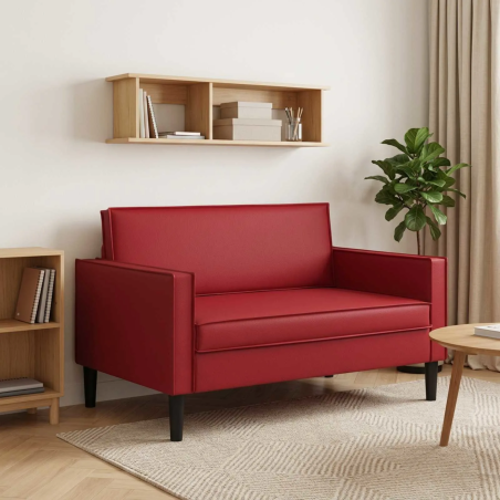 Fauteuil Grenelle XXL — Similicuir · Bordeaux