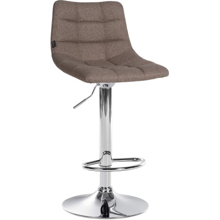 Tabouret de bar Broadwick — Tissu · Taupe
