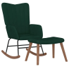 Fauteuil à bascule Mouffetard avec repose-pied