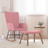 Fauteuil à bascule Mouffetard avec repose-pied