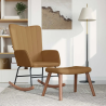 Fauteuil à bascule Mouffetard avec repose-pied