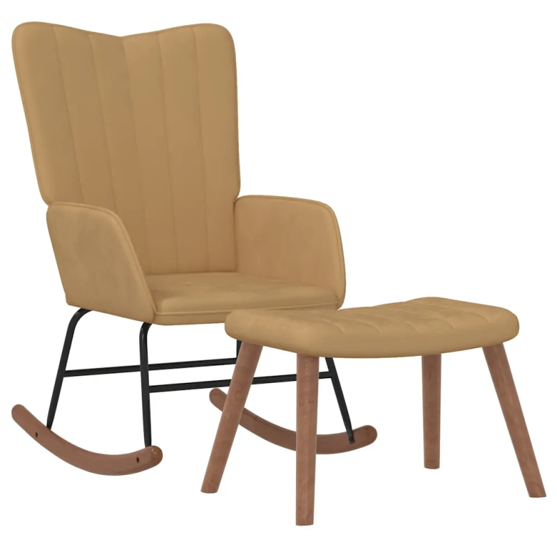Fauteuil à bascule Mouffetard avec repose-pied