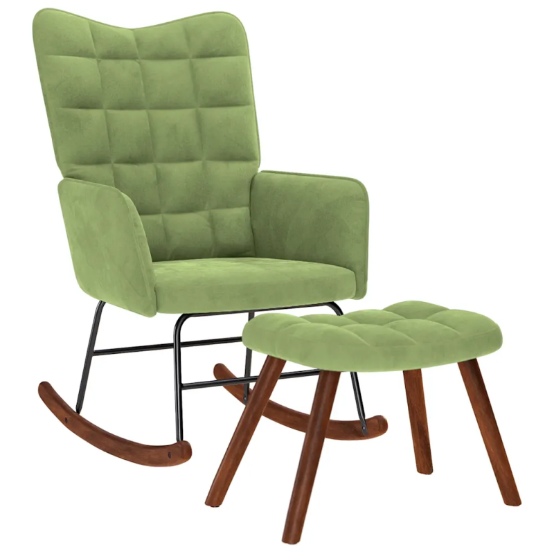 Fauteuil à bascule Monge avec repose-pied