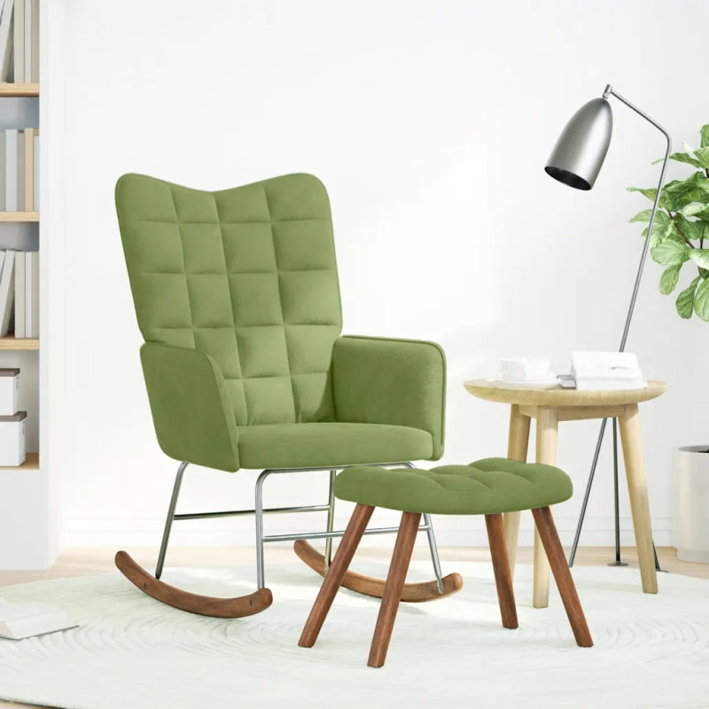 Fauteuil à bascule Monge avec repose-pied