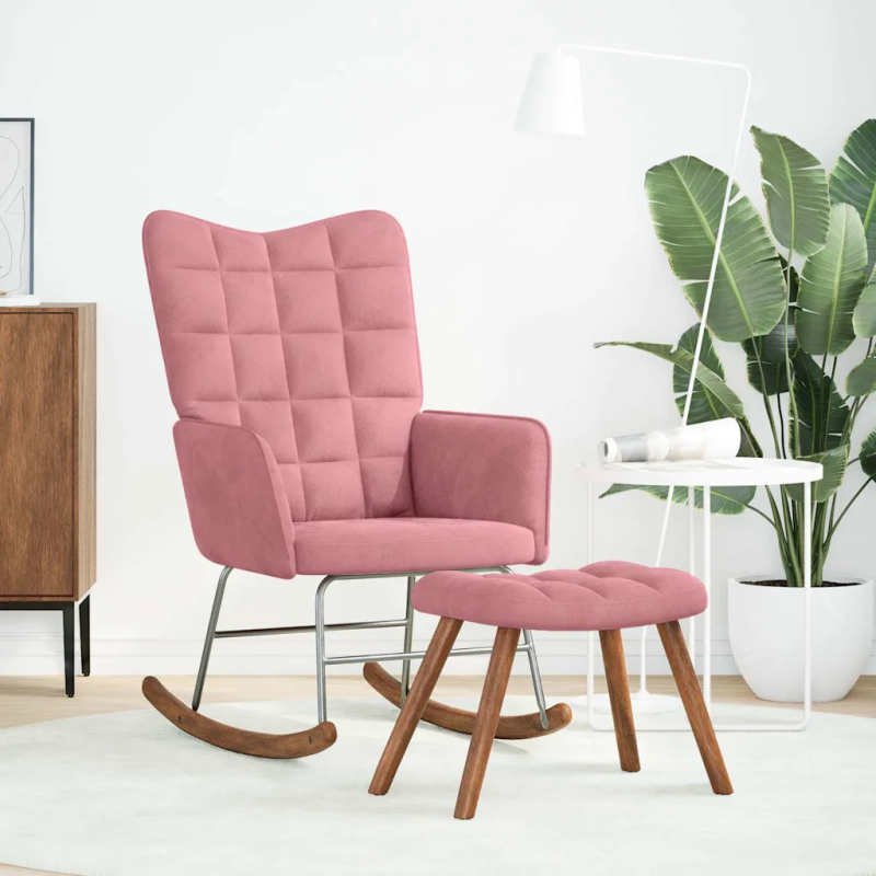 Fauteuil à bascule Monge avec repose-pied