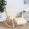 Fauteuil à bascule Vivienne bois clair