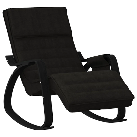Fauteuil à bascule Vivienne bois noir