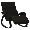 Fauteuil à bascule Vivienne bois noir