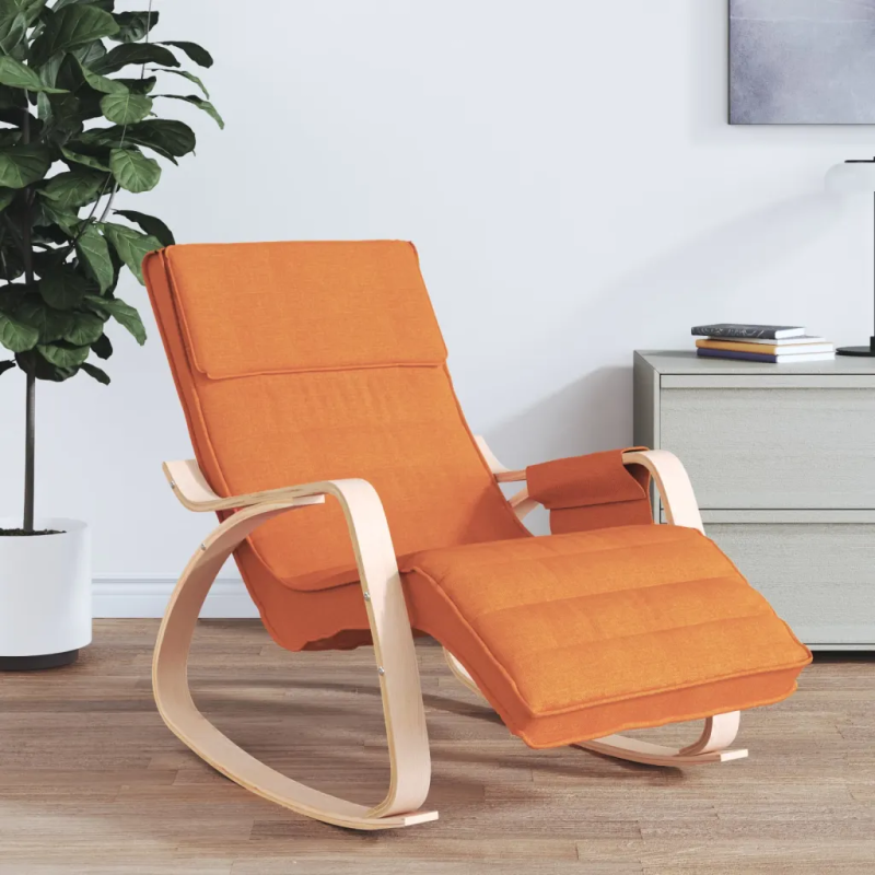 Fauteuil à bascule Vivienne bois noir