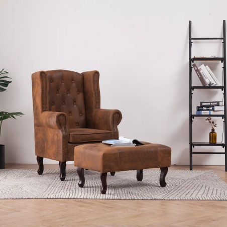 Fauteuil Montmorency avec repose-pied