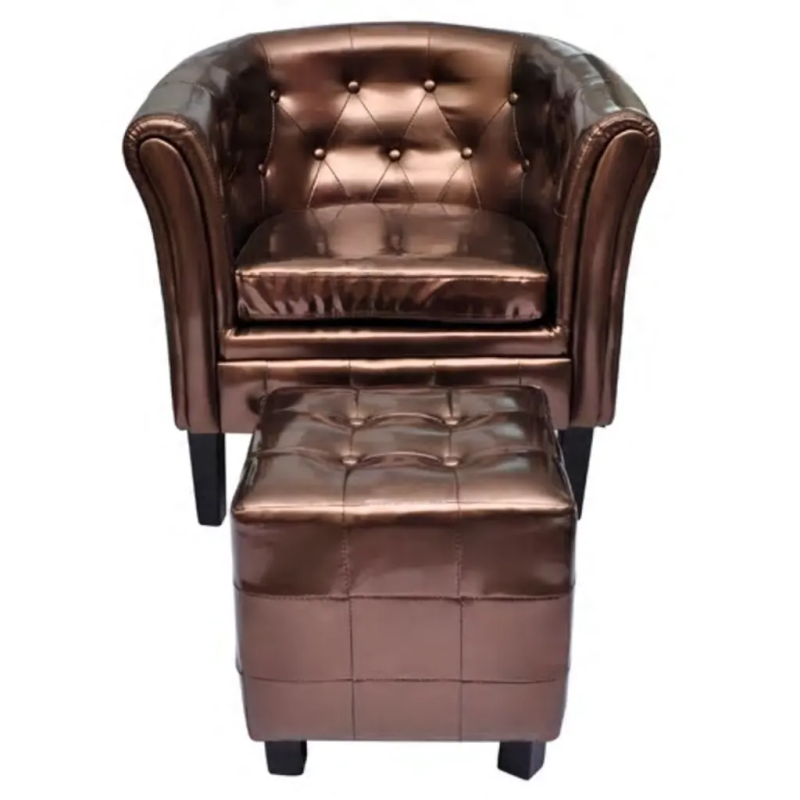 Fauteuil Barbette avec repose-pied