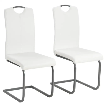 Chaises Essex — Similicuir · Blanc