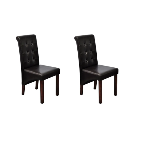 Chaises Gramercy — Similicuir · Marron