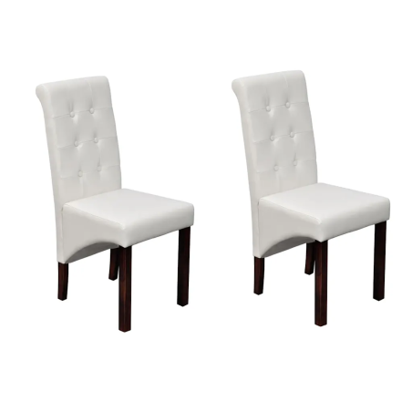 Chaises Gramercy — Similicuir · Blanc