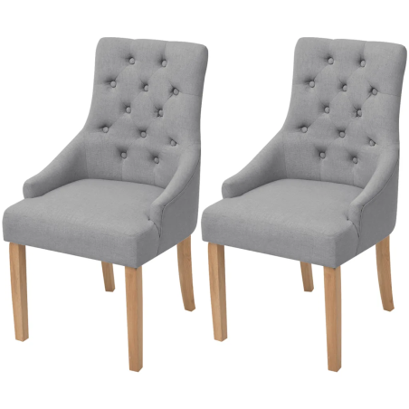 Chaises Tompkins — Tissu · Gris clair