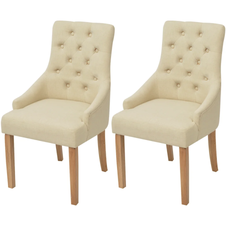 Chaises Tompkins — Tissu · Crème
