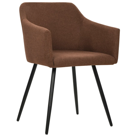 Chaises Jane — Tissu · Marron