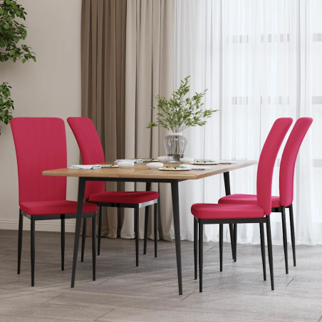 Chaises Pell — Velours · Bordeaux